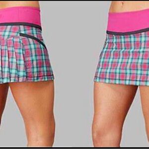 Vibrant Plaid tennis pickleball Skirt Pink RARE lululemon us 6
